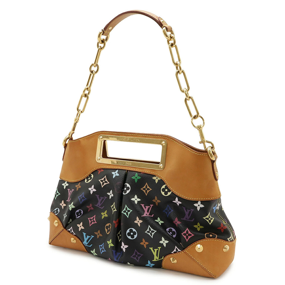 Louis Vuitton 2way Monogram Shoulder Black Judy Bag Noir Multicolor Black